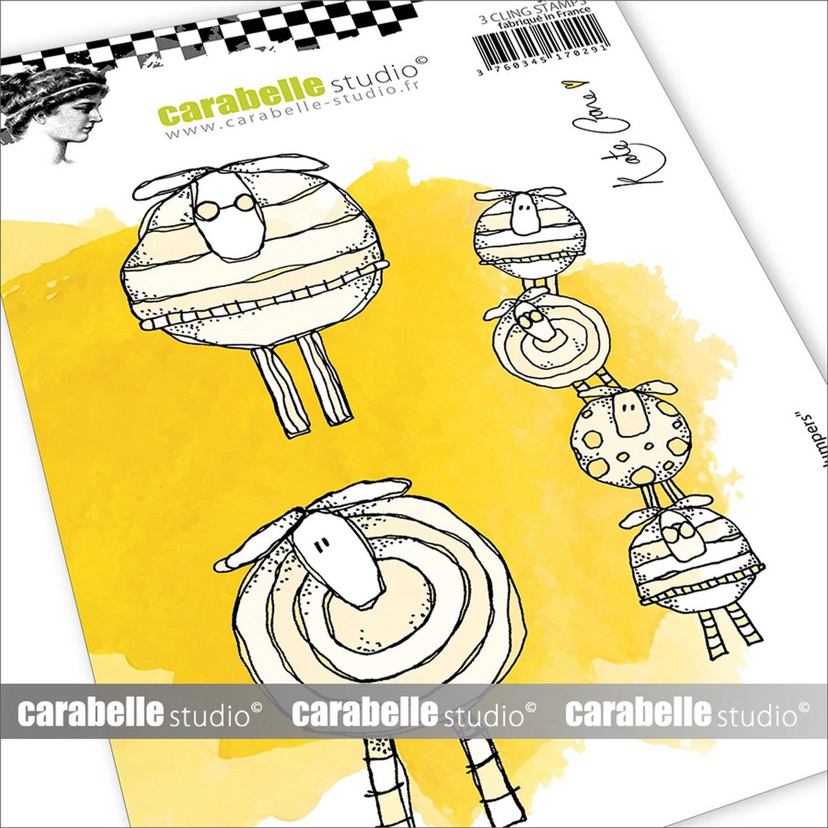 Carabelle Studio Cling Stamps Wooly Jumpers A6
