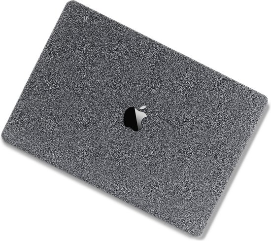 Lunso - Housse de protection - MacBook Pro 16 pouces (2021) - Blauw Glitter / Grijs