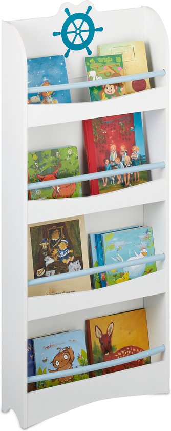 Bibliothèque pour enfants Relaxdays - bibliothèque pour chambre d'enfant - bibliothèque pour enfant - étagère pour enfant