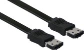 eSATA datakabel - plat - SATA300 - 3 Gbit/s / zwart - 2 meter