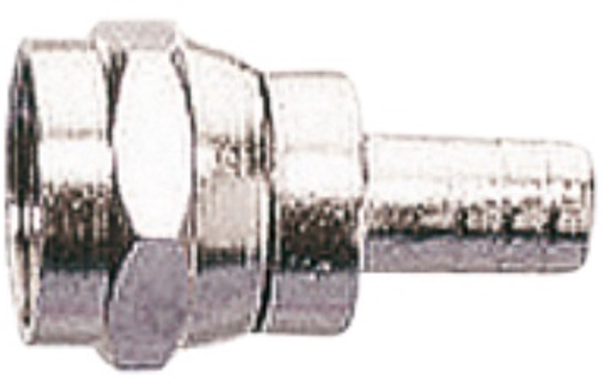 F krimp connector 50 Ohm mannelijk voor RG58 kabel