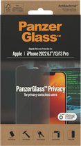 PanzerGlass - Screenprotector geschikt voor Apple iPhone 13 Glazen | PanzerGlass Classic Fit Screenprotector Privacy - Case Friendly