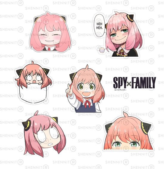 Anya Spy x Family Stickers anime girl sticker laptop