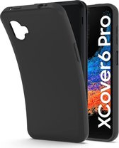 Casemania Hoesje Geschikt voor Samsung Galaxy XCover 6 Pro Zwart - Siliconen Back Cover