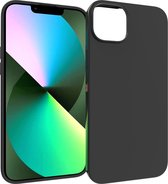 Mobigear Hoesje geschikt voor Apple iPhone 14 Plus Telefoonhoesje Flexibel TPU | Mobigear Colors Backcover | iPhone 14 Plus Case | Back Cover - Zwart