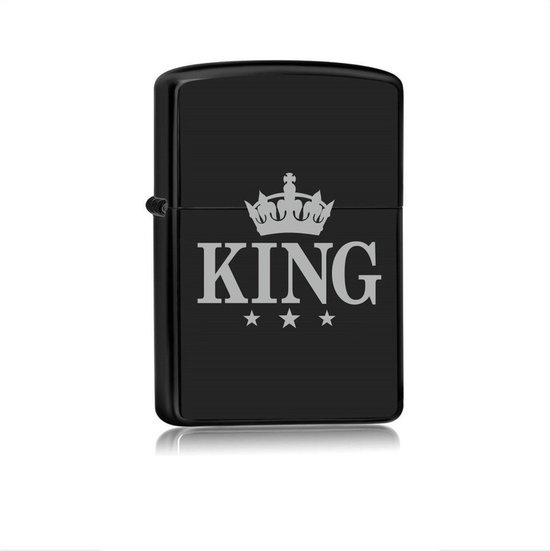 Briquet Zwart - King