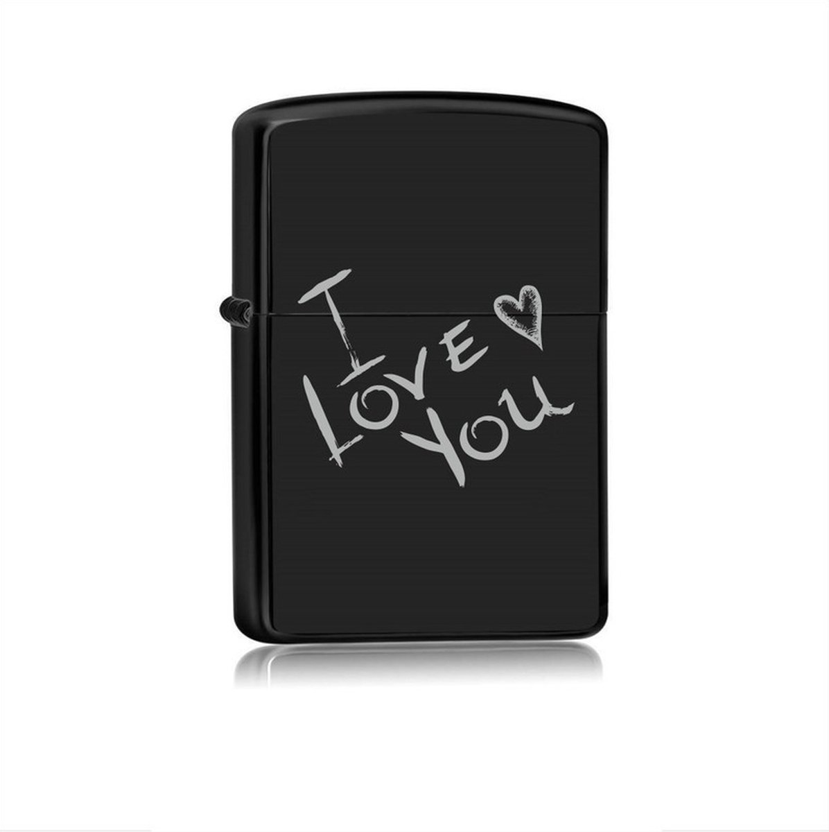 Goedkoopste Aansteker Zwart - I Love You