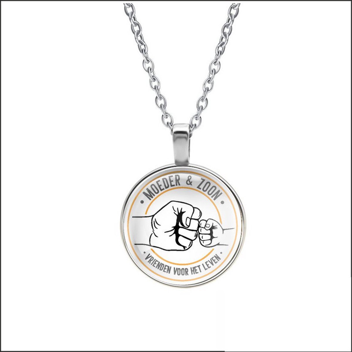 Ketting Glas - Moeder & Zoon