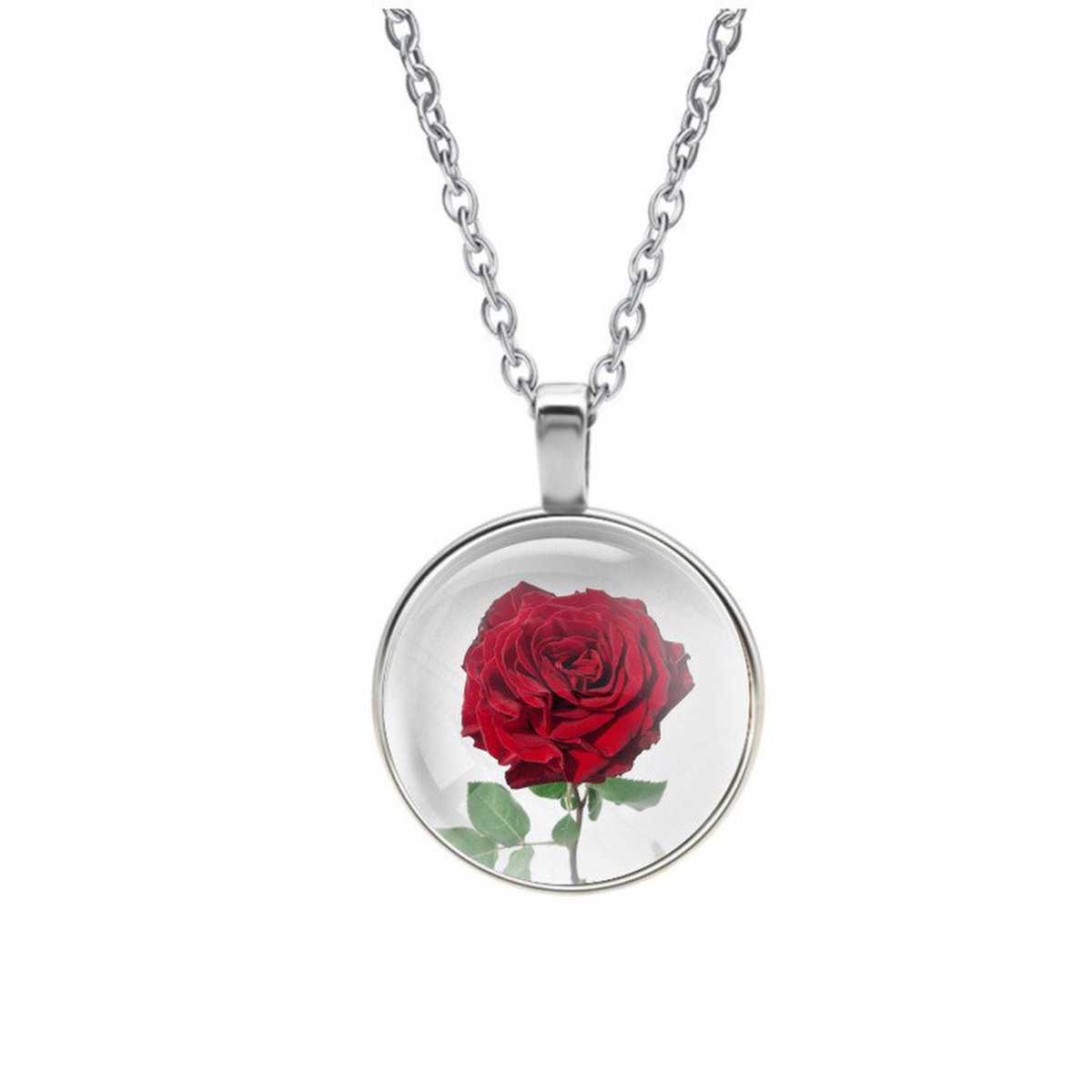 Ketting Glas - Roos