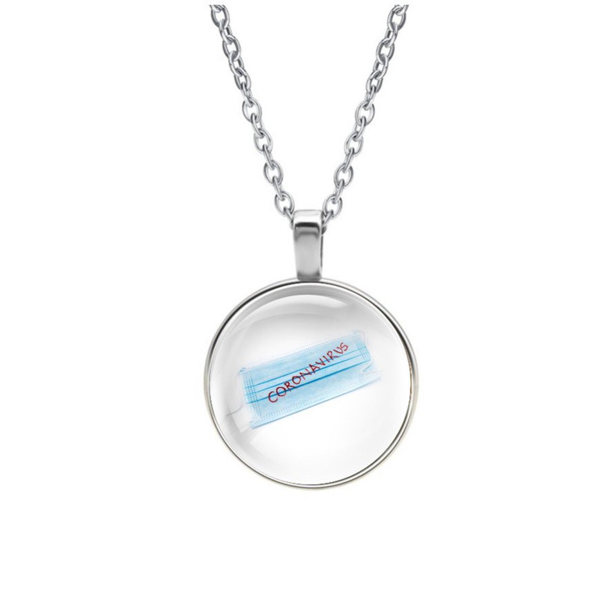 Ketting Glas - Coronavirus