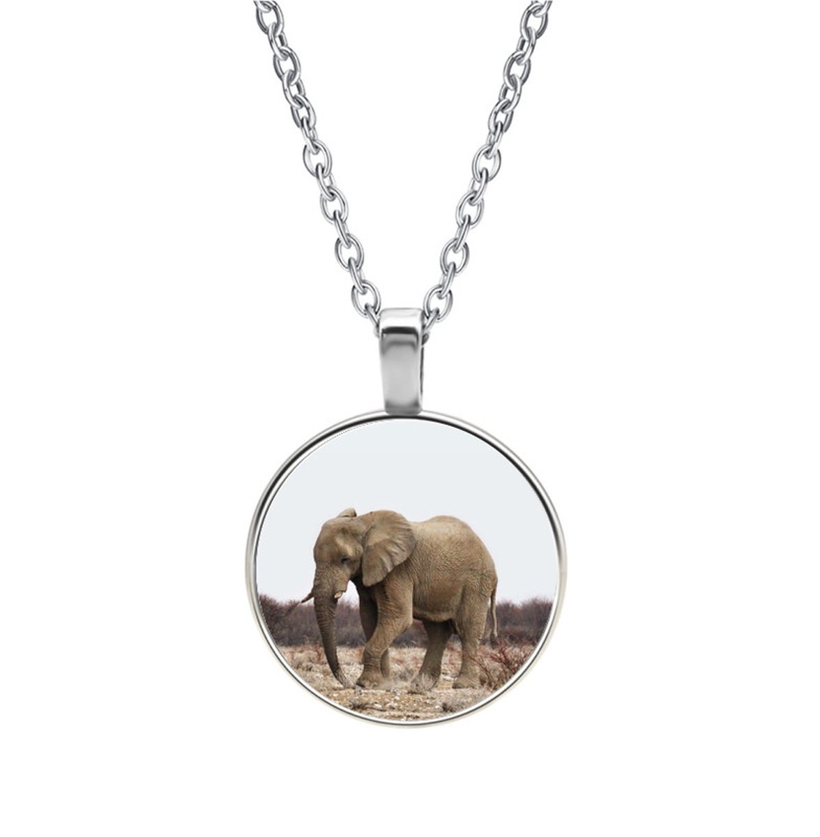 Ketting Glas - Olifant
