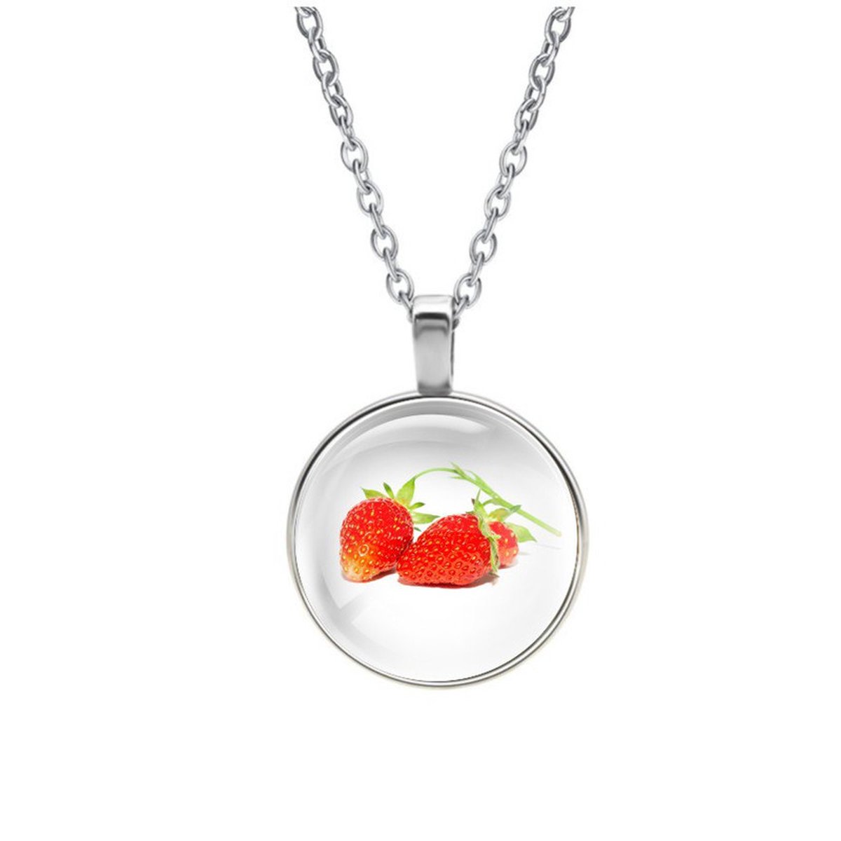 Ketting Glas - Aardbeien