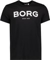 Björn Borg BB Logo Leisure -  T-Shirt - Tee- Top - Heren - Maat S - Zwart