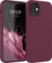 kwmobile phone case for Apple iPhone 12 / 12 Pro - Coque pour smartphone - Coque arrière en rouge vin