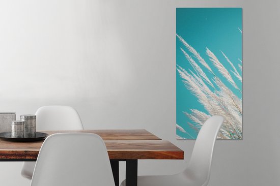 Tableau sur Toile Herbe de Pampa - Végétal - Végétal - 40x80 cm - Décoration murale