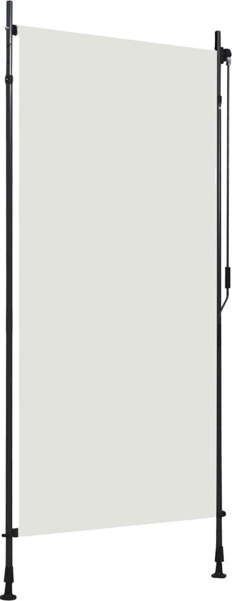 Decoways - Rolgordijn voor buiten 100x270 cm crème
