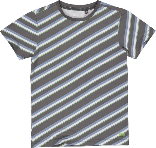 T-shirt garçons Quapi Mauk aop Grey Dark Stripe