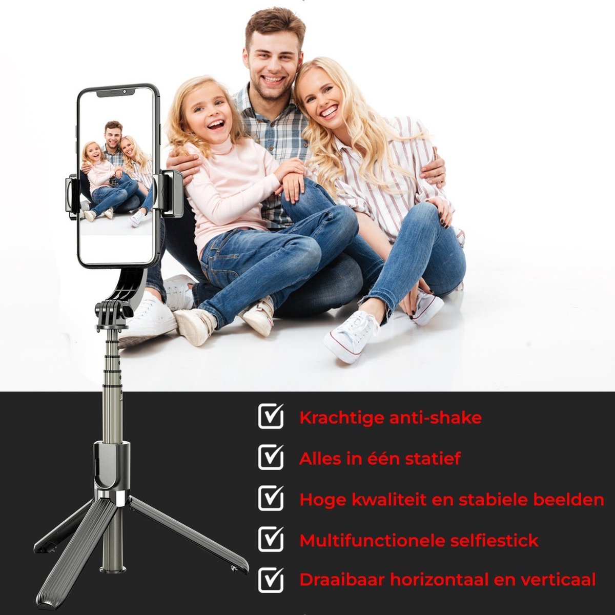 Stabilisateur de cardan - Gimbal pour Smartphone - Y compris