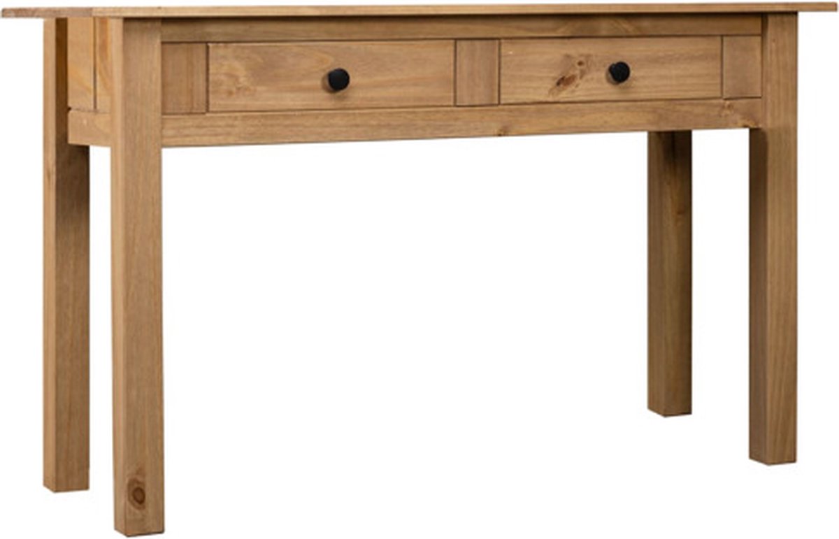 vidaXL Wandtafel - Panama - Range - 110x40x72 - cm - massief - grenenhout natuurlijke houtkleur
