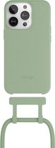Change 2 in 1 Bio Case - geschikt voor iPhone 14 Pro - afneembaar nekkoord - duurzaam - eco vriendelijk - gemaakt van bio-materialen - Green