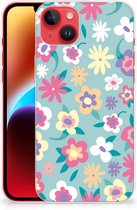 Leuk TPU Back Case iPhone 14 Plus GSM Hoesje met Tekst Flower Power