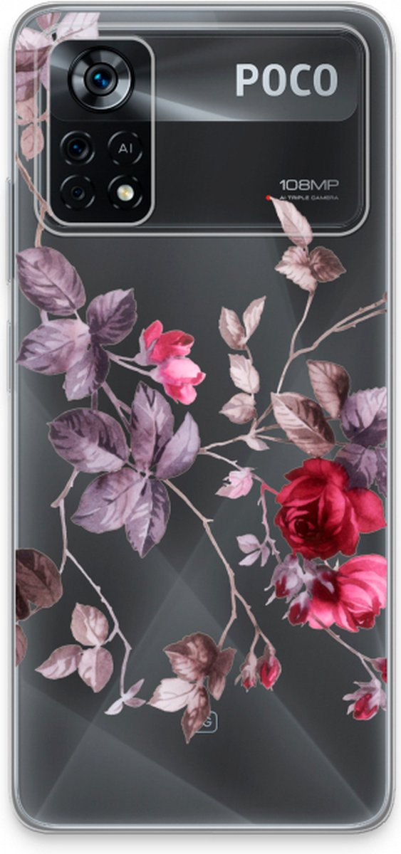 Case Company® - Xiaomi Poco X4 Pro 5G hoesje - Mooie bloemen - Soft Cover Telefoonhoesje - Bescherming aan alle Kanten en Schermrand