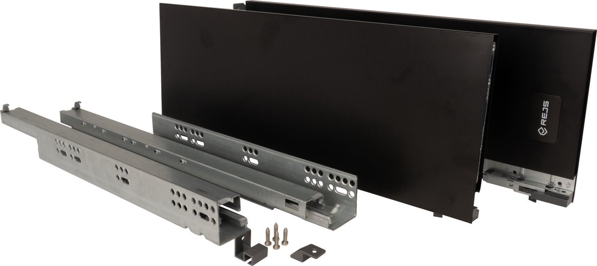 Strong Max Softclose, ladehoogte 185 mm Zwart