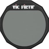 Vic Firth PAD6D - Oefenpad, 6, dubbelzijdig, zacht/hard - Zwart