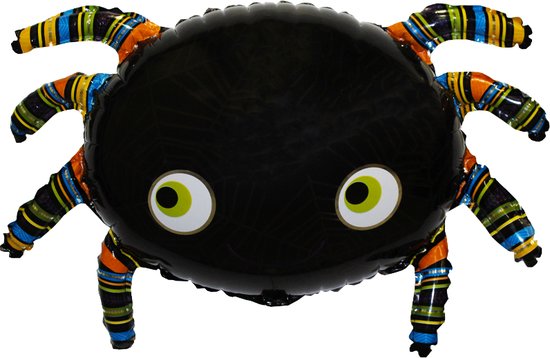 Halloween helium ballon spin incl. rietje – XL Formaat