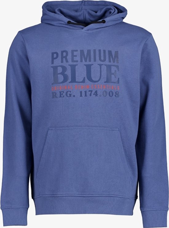 Unsigned heren hoodie - Blauw - Maat S | bol.com