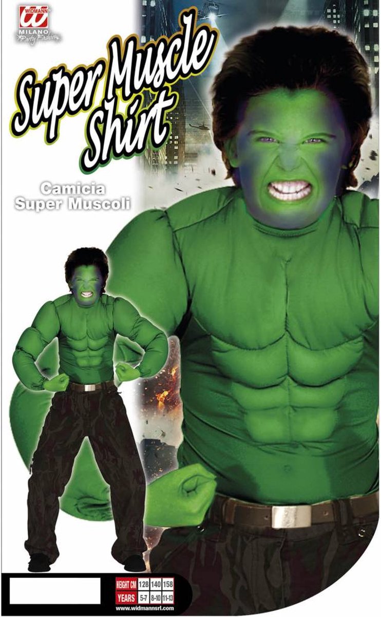 Déguisement de Hulk avec masque et top taille unique 5-8 ans