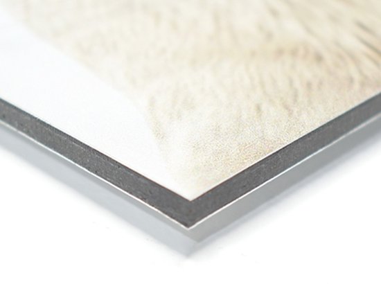 Wereldkaart Goud Waves Décoration murale aluminium 40x30 cm | Carte du monde Décoration murale Aluminium