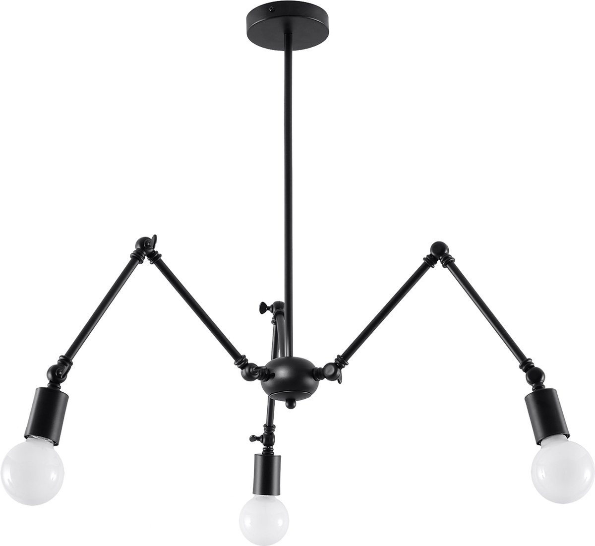Trend24 Hanglamp Stark 3 - E27 - Zwart