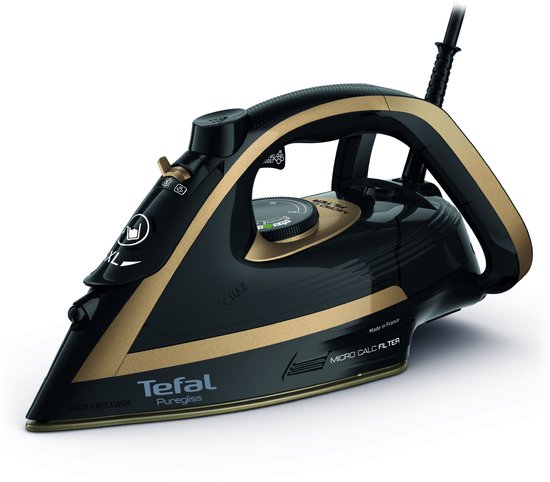 Tefal Puregliss FV8064 - Stoomstrijkijzer - 3000W - Zwart, Goud