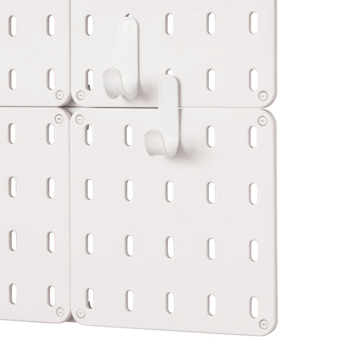 iDesign - Cade Haak Set van 2 Stuks - Kunststof - Wit
