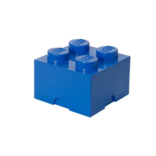 Lego Opberg Doos Legosteen 4-Pin Blauw | Muziek | bol.com