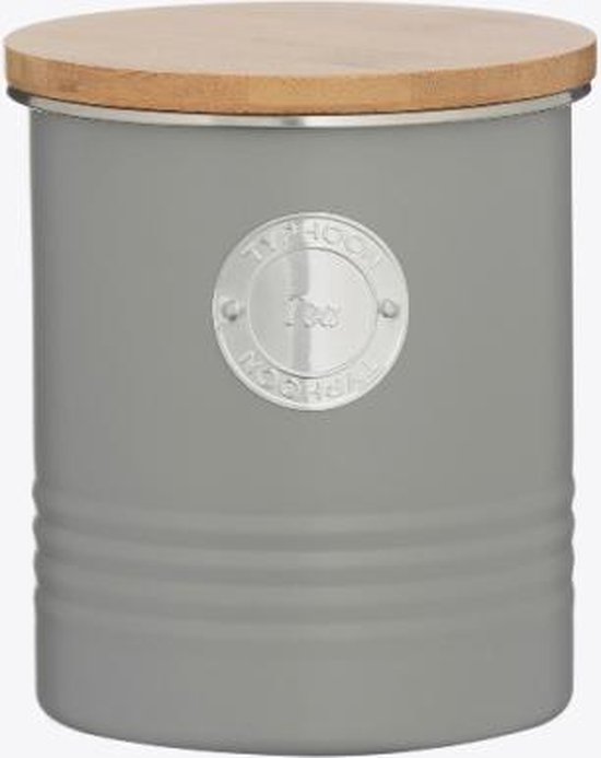 Typhoon Living boîte de rangement pour thé gris ø 12cm H 14cm