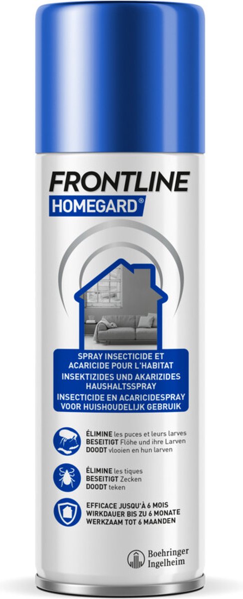 Homegard Spray insecticide et acaricide habitat Frontline - spray de 250 ml