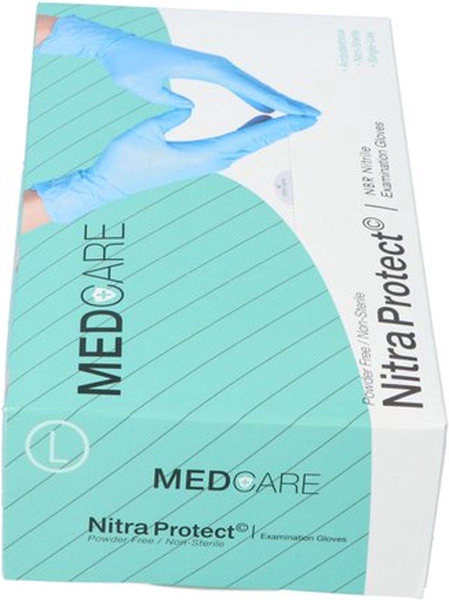 Goedkoopste Handschoen Medicare Ongepoederd - Blauw - Large - (100 stuks