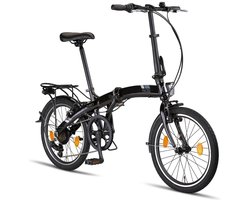 Pacto Three Vouwfiets Zwart Shimano 6v Aluminium 20 inch Plooifiets Folding Bike