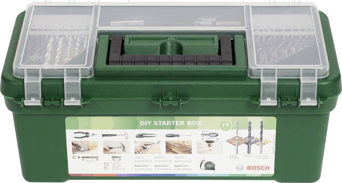 Bosch Accessories DIY Starter Box 2607011660 Gereedschapsset Universeel 73-delig