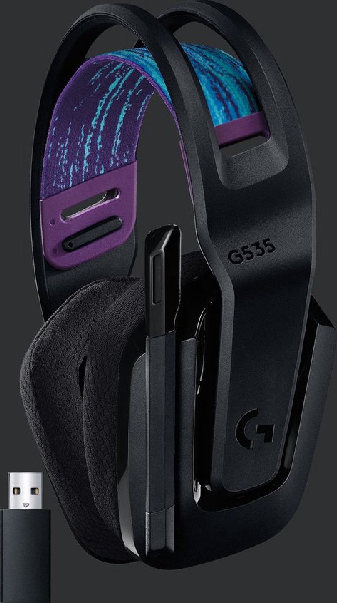 Logitech G535 LIGHTSPEED - Gaming headset - Draadloos - Zwart | bol