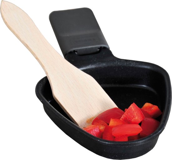 Kesper Gourmet/raclette spatels - van hout - 8x stuks - 13 cm - Gourmetten/racletten bakspatels - Gourmetspatel/raclettespatel