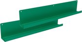 MaximaVida wandplank Wally 80 x 9 x 15 cm emerald groen - 2 stuks