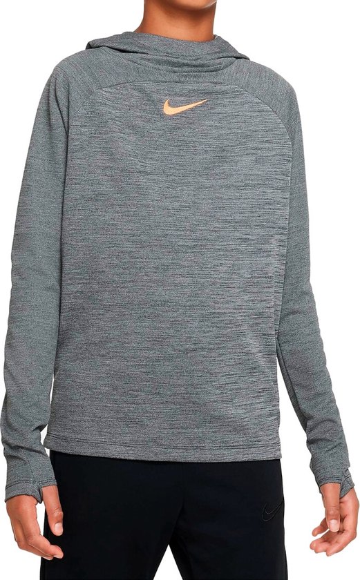 Nike Dri-Fit Training Top Hoody Garçons - Grijs/ Oranje - Taille 152