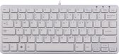 R-Go Tools R-Go Clavier Compact, QWERTY (US), blanc, filaire