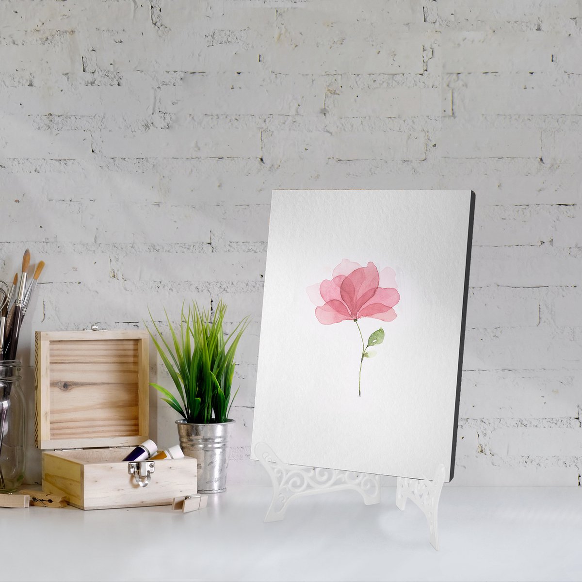 Relaxdays Kookboekstandaard – Gietijzer, Wit, Verstelbaar, Voor Boeken, Borden En Foto’s