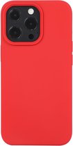 Mobigear Hoesje geschikt voor Apple iPhone 14 Plus Siliconen Telefoonhoesje | Mobigear Rubber Touch Backcover | iPhone 14 Plus Case | Back Cover - Rood