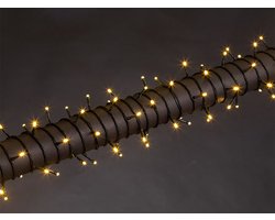 Stella LED, lichtslinger, 20 m, 300 leds, warmwit, groene kabel, voor binnen en buiten, 24 V