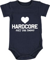 Love Hardcore just like daddy Jongens Rompertje | romper | baby | babykleding | babyrompertje | kado | cadeau